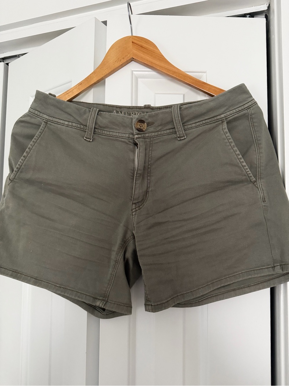 Women’s Olive Green Casual Shorts